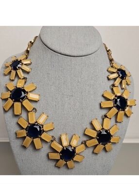 [J. CREW] Large Vintage Sunflower Statement Necklace
